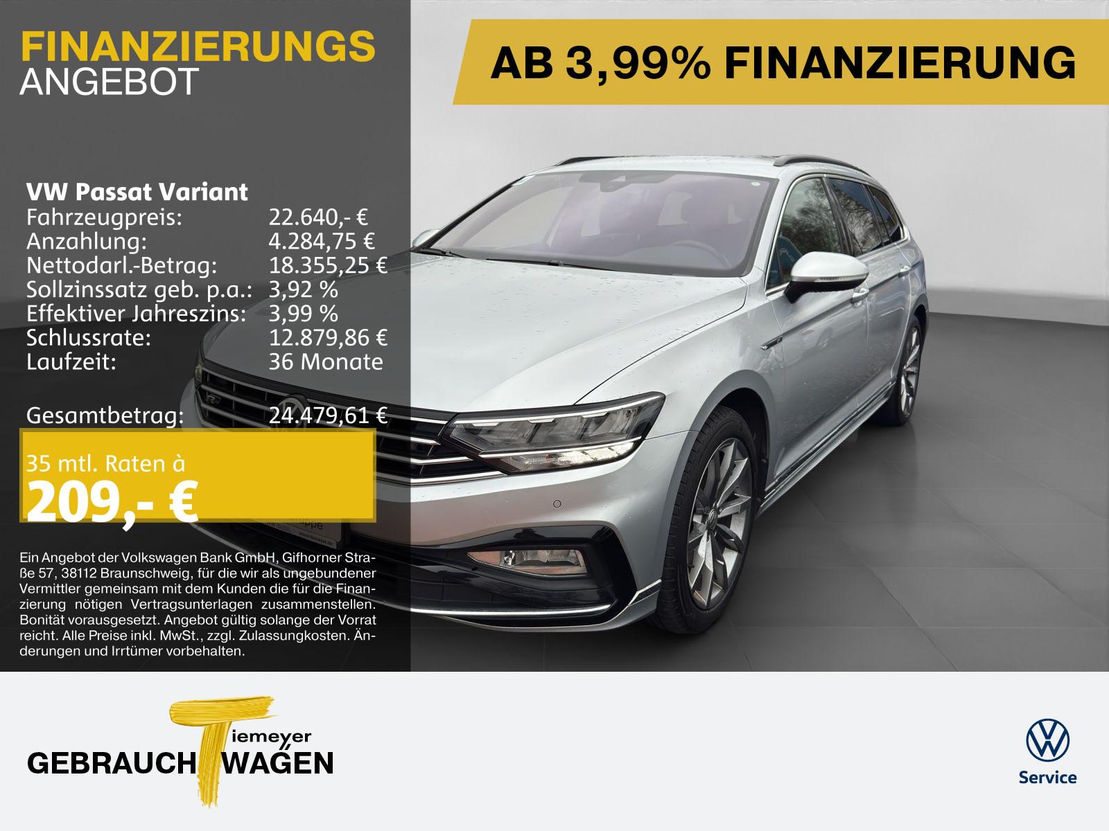 Volkswagen Passat Variant 2.0 TDI 4M R-LINE LM18 NAVI behWS