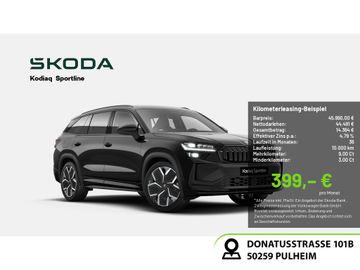 Skoda Leasingangebot: Skoda Kodiaq Sportline 1.5 TSI ACC HUD LED NAVI AHK