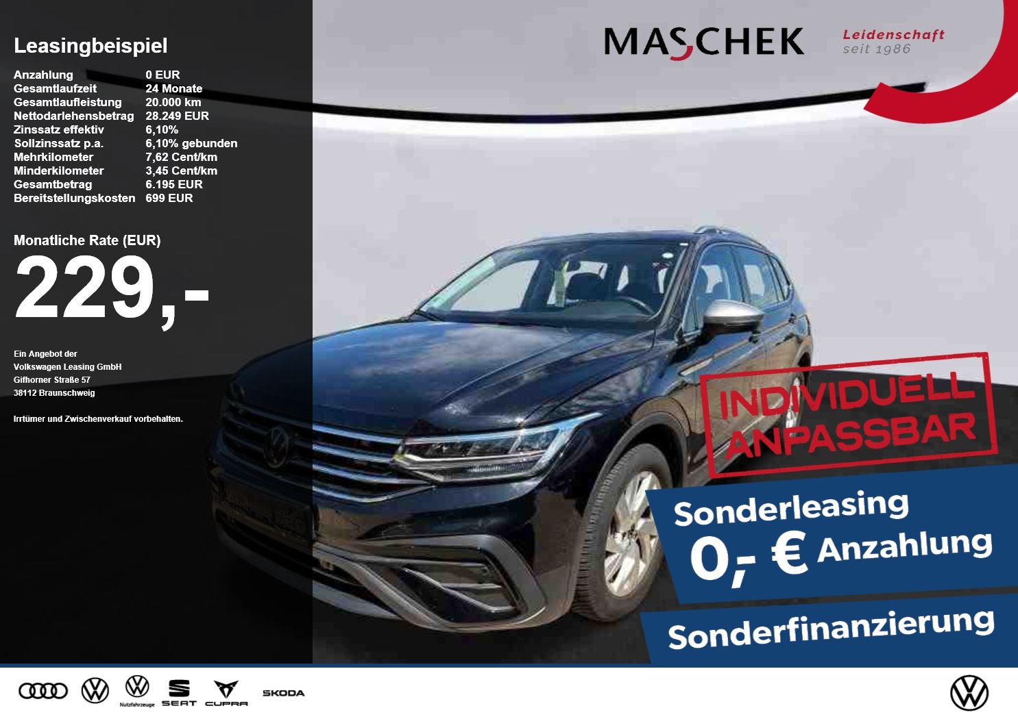 Volkswagen Tiguan Allspace Life 1.5 TSI DSG AHK Navi ACC 7-