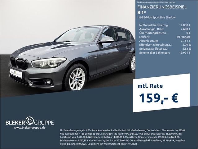 BMW 118 d Edition Sport Line Shadow