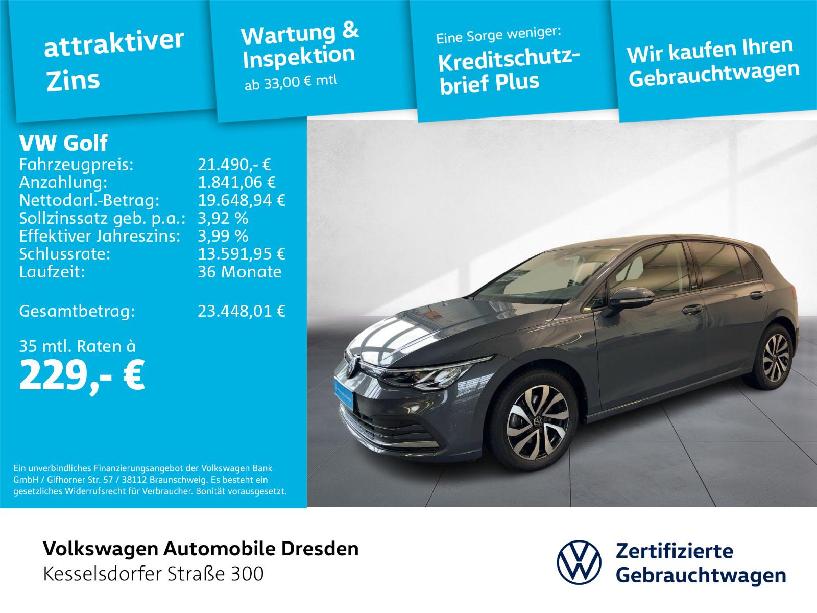 Volkswagen Golf VIII 2.0 TDI Active ACC PDC Navi LED