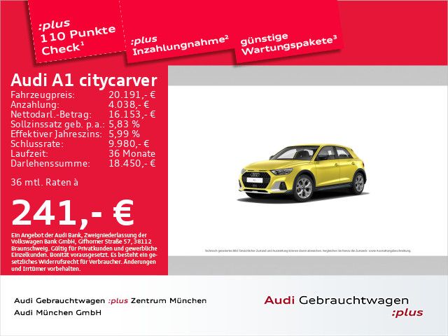 Audi A1 citycarver 30 TFSI S tronic PDC+/SitzHzg