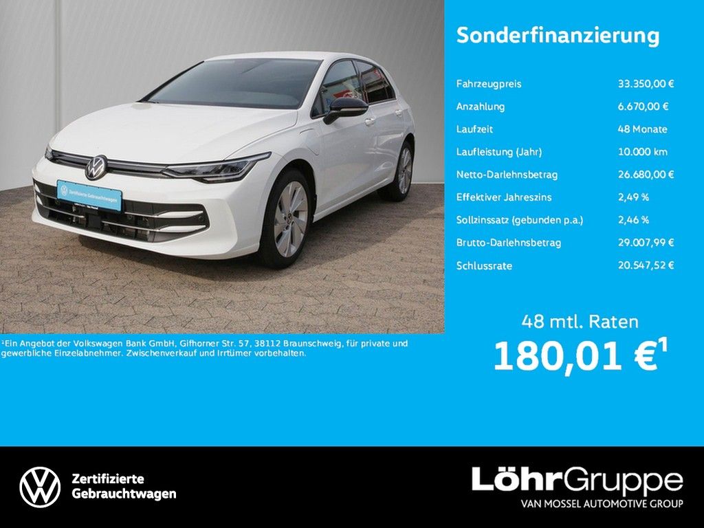 Volkswagen Golf VIII 1.5 TSI eHybrid 150 kW Energy 17" AHK 
