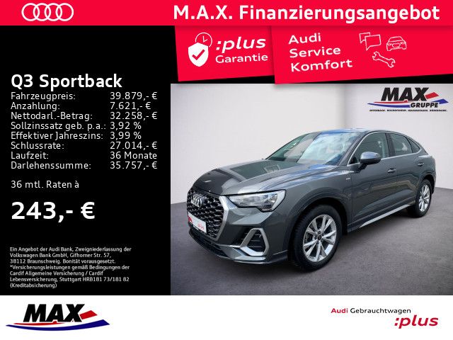 Q3 Sportback 35 TDI S-LINE  +LED+KAMERA+SITZHZG+