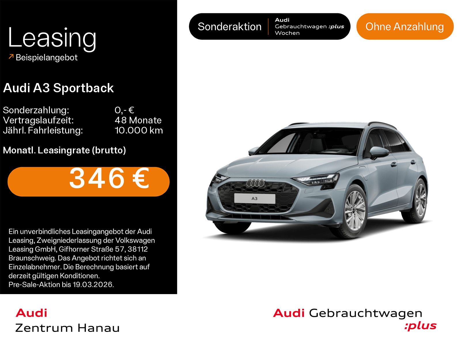 Audi A3 Sportback 40 TFSIe*NAVI-PLUS*LED*KAMERA*HUD*A