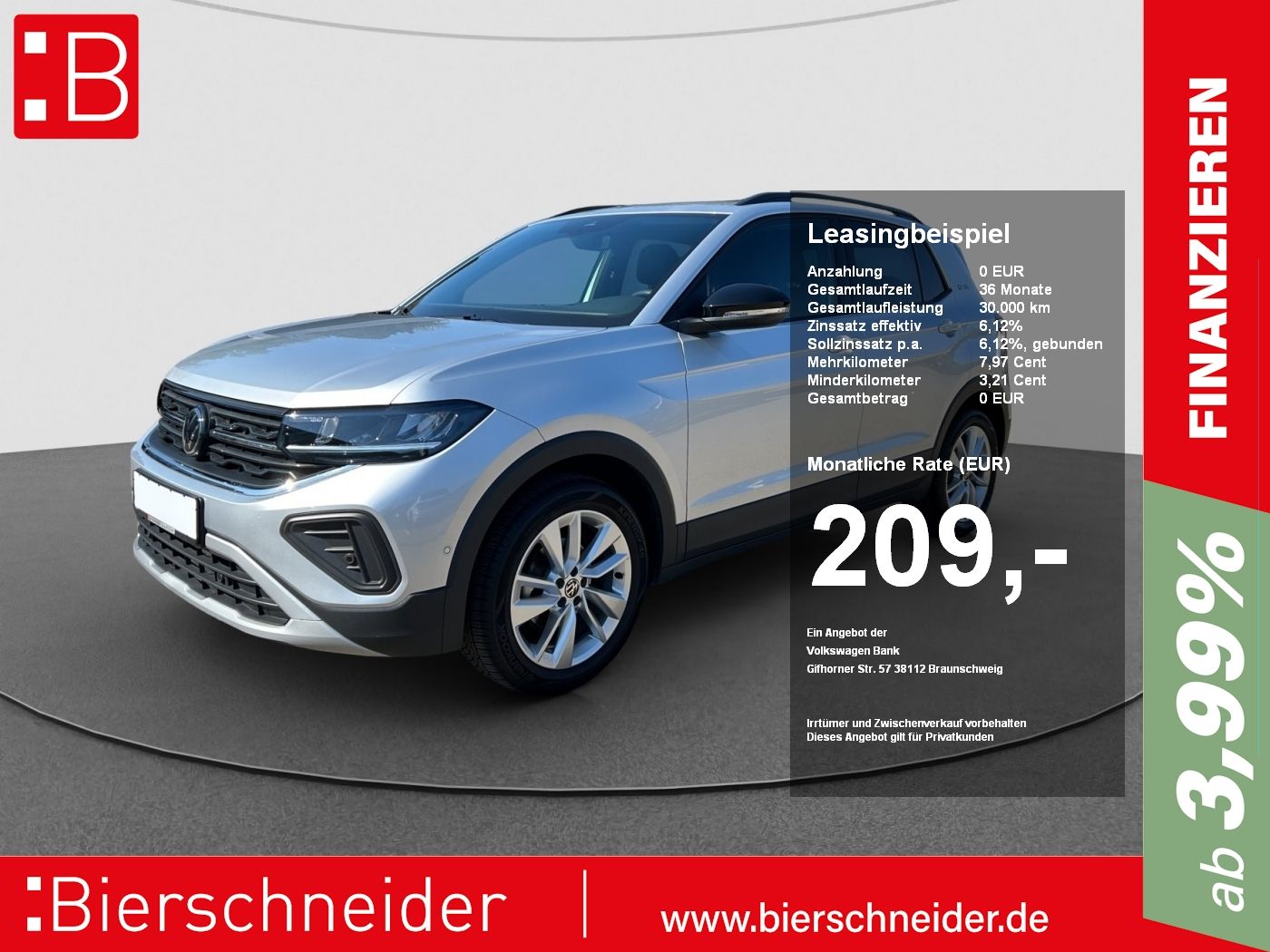 Volkswagen T-Cross 1.0 TSI DSG Life GOAL AHK LED SHZ ACC NA