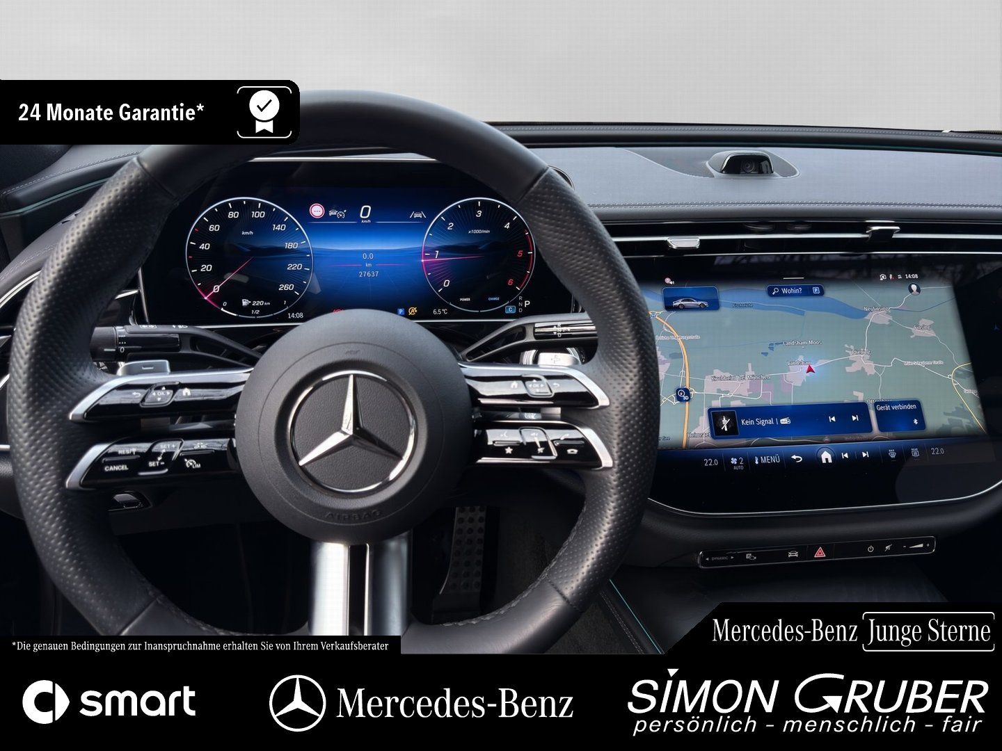 Fahrzeugabbildung Mercedes-Benz E 220 d AMG MBUX Superscreen 360° Burm KeyGo 21"
