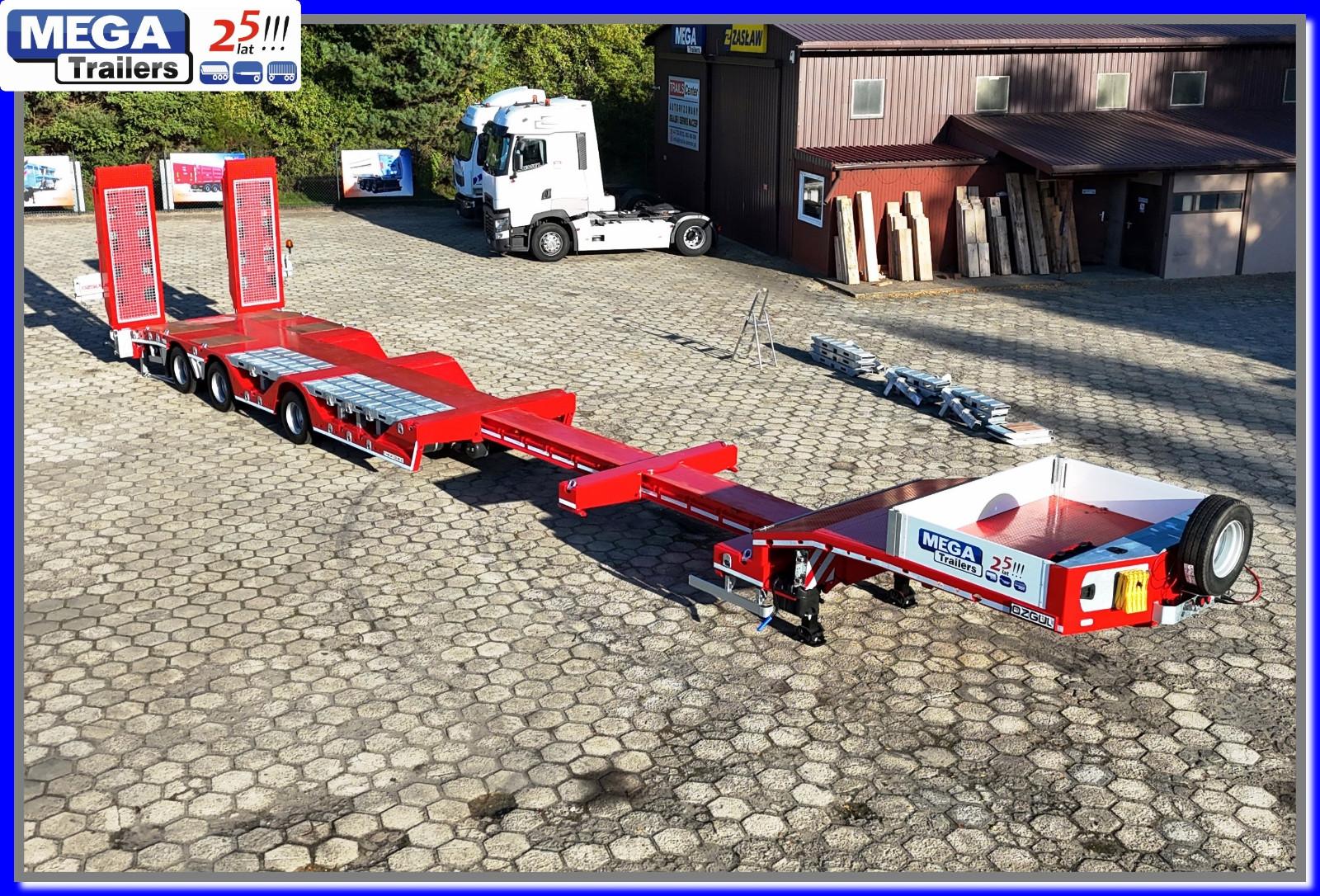 MEGA 3 Achs Tiefflader, 9,10 m mit Radmulden & Rampen