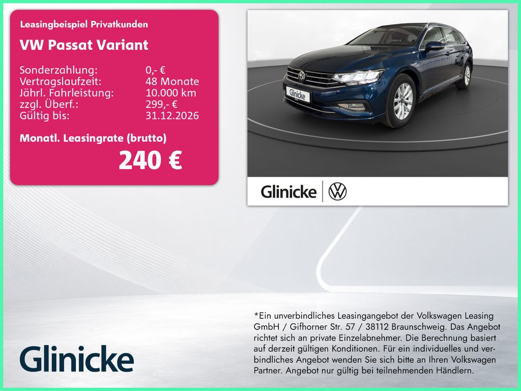 Passat Variant 1.5 TSI Business LED Navi RFK ACC