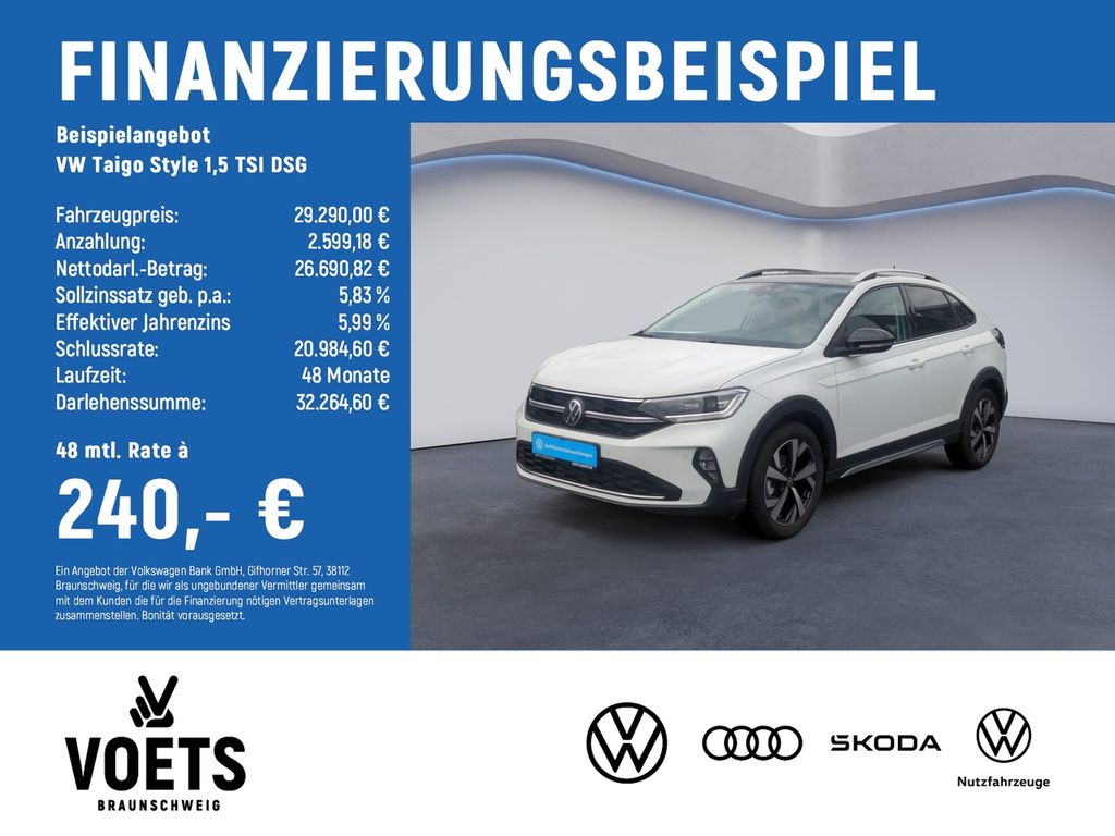 Taigo Style 1,5 TSI DSG TRAVELASSIST+KEYLESS+AHK