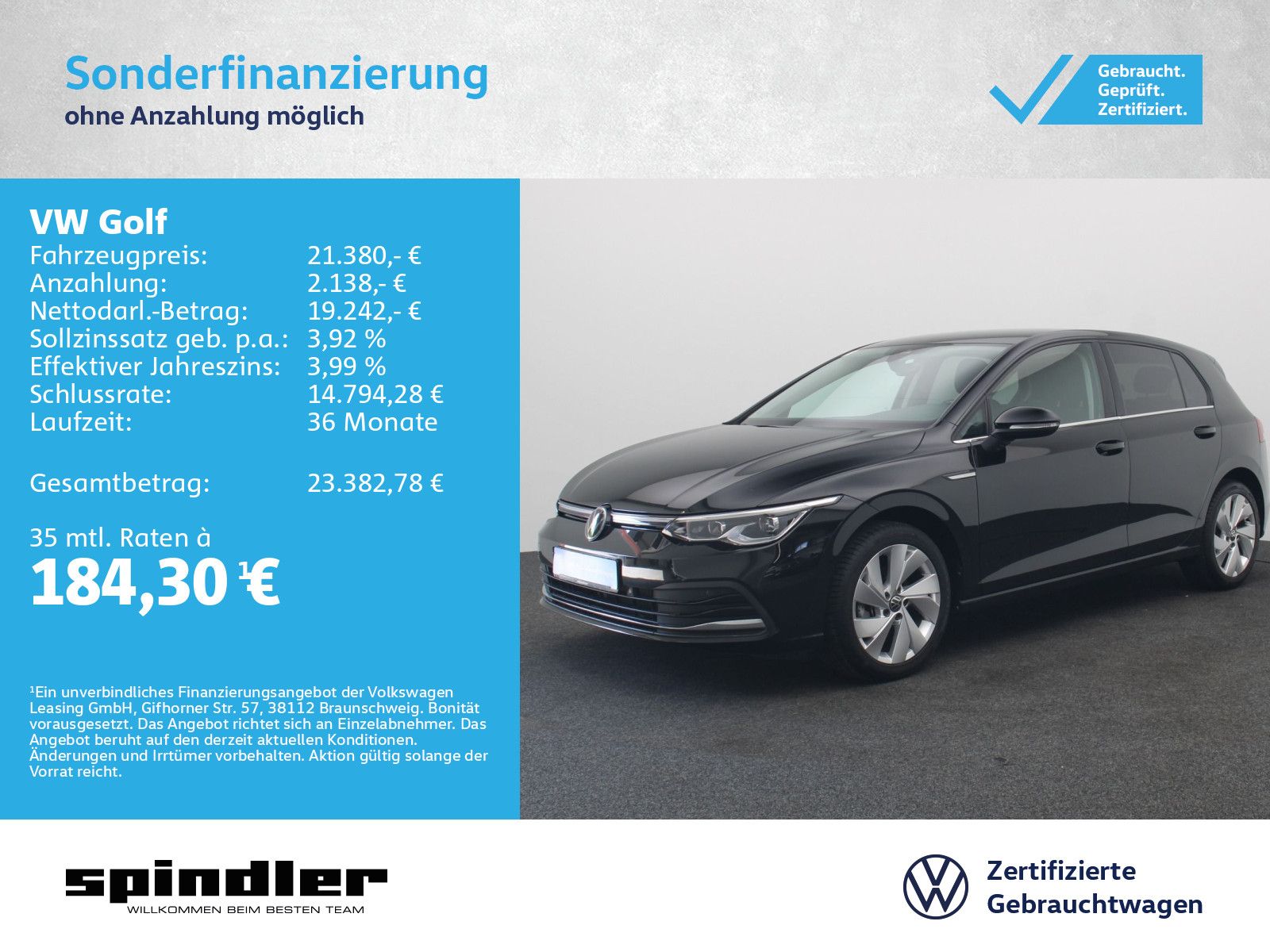 Volkswagen Golf VIII Style 1.5TSI / CarPlay, Navi, LED+,RFK