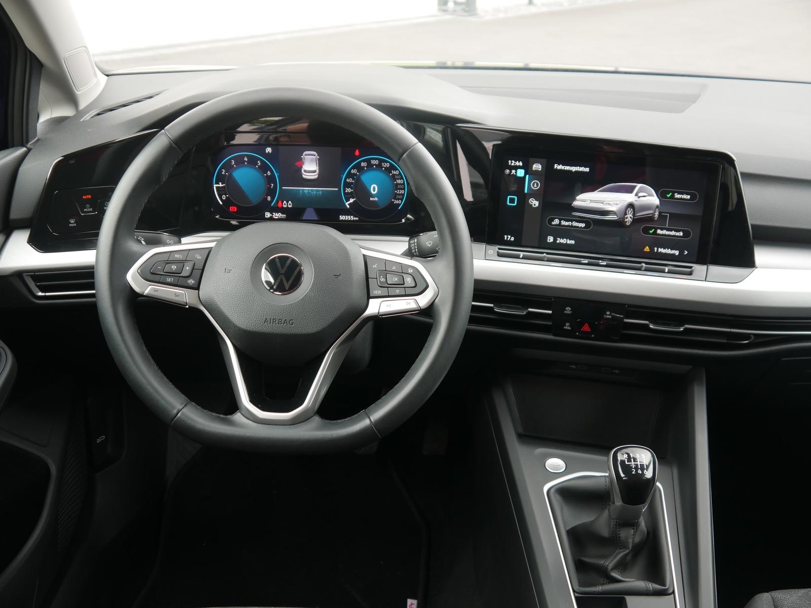 Volkswagen Golf VIII 1.0 Life LED Digitales Cockpit PDC, миниатюра 12
