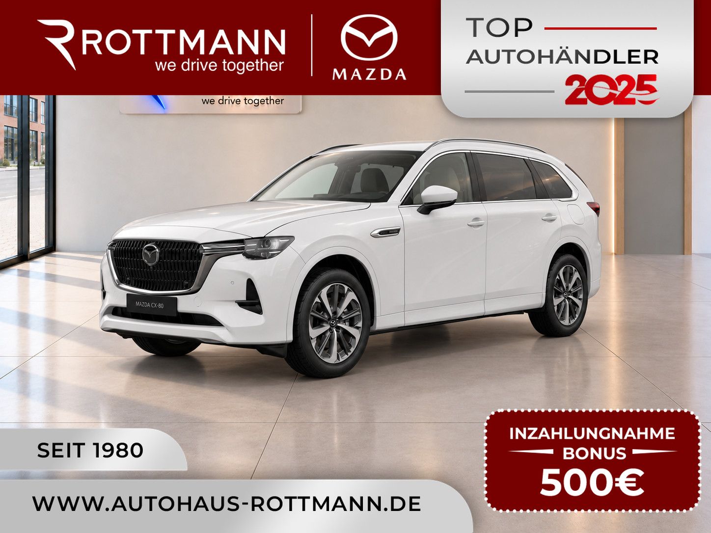 Mazda CX-80 327ps Aut. PHEV AWD Takumi Plus LederW GSD