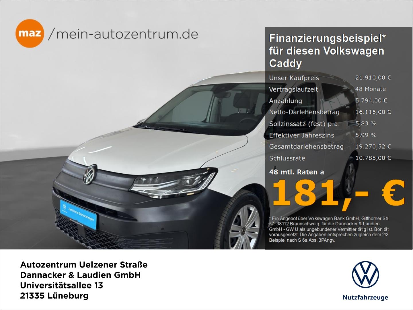 Volkswagen Caddy 2.0 TDI 4Motion LED AHK App-Connect PDC Si
