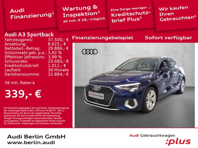 Audi A3 Sportback TFSI e Advanced S tr. LED VIRTUAL