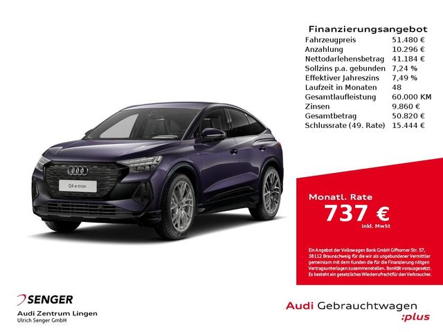 Audi Q4 Sportback 40 e-tron MMI Matrix S line