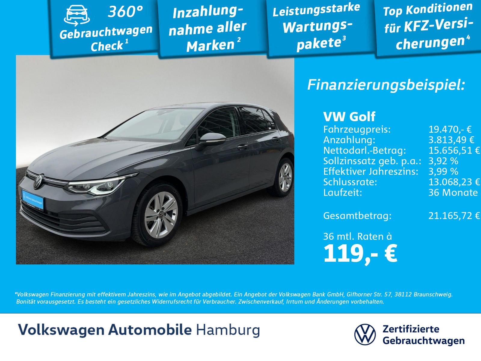 Volkswagen Golf VIII 1.5 TSI Life LED Navi Sitzhzg CarPlay