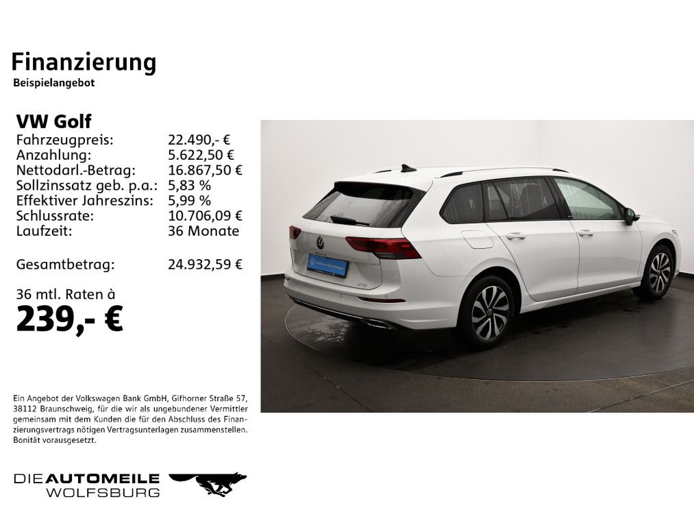 Volkswagen Golf 8 VIII Variant 1.5 eTSI DSG Active AHK Navi foto 2