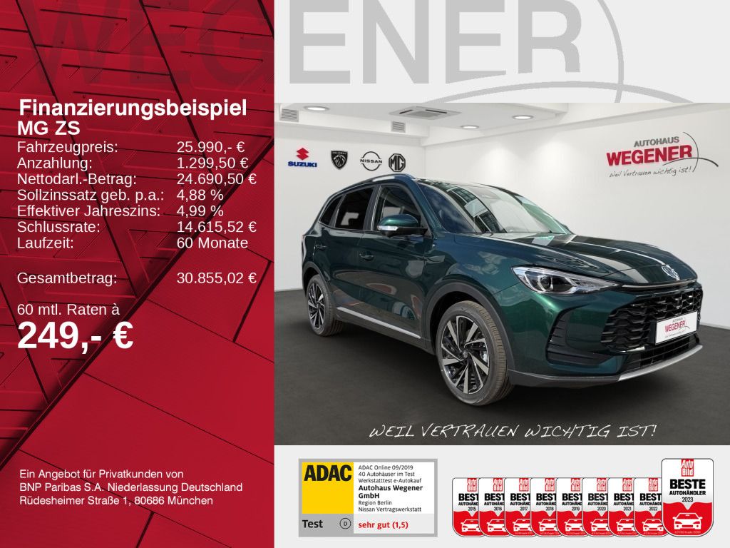 MG ZS Hybrid+ Lux MY26 BLACK MONTH 2000€ Gutschein imagem 2