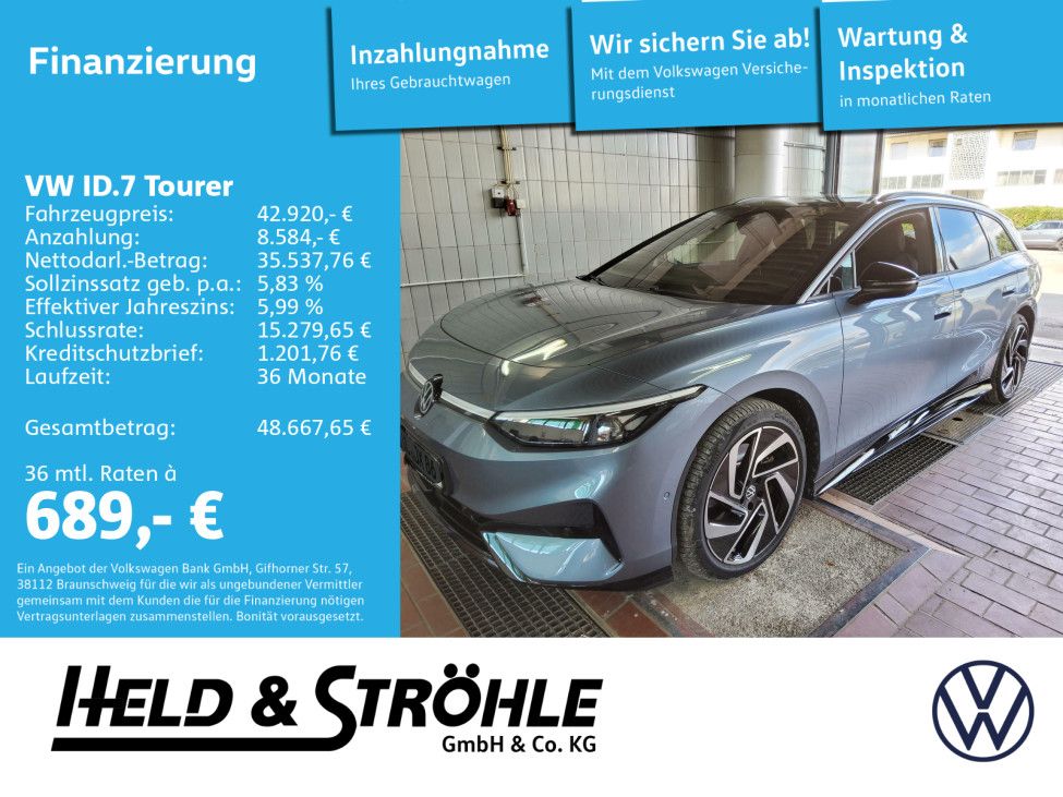 Volkswagen ID.7 Tourer Pro PANO IQ.LED HuD 360°K WÄPU ERGO