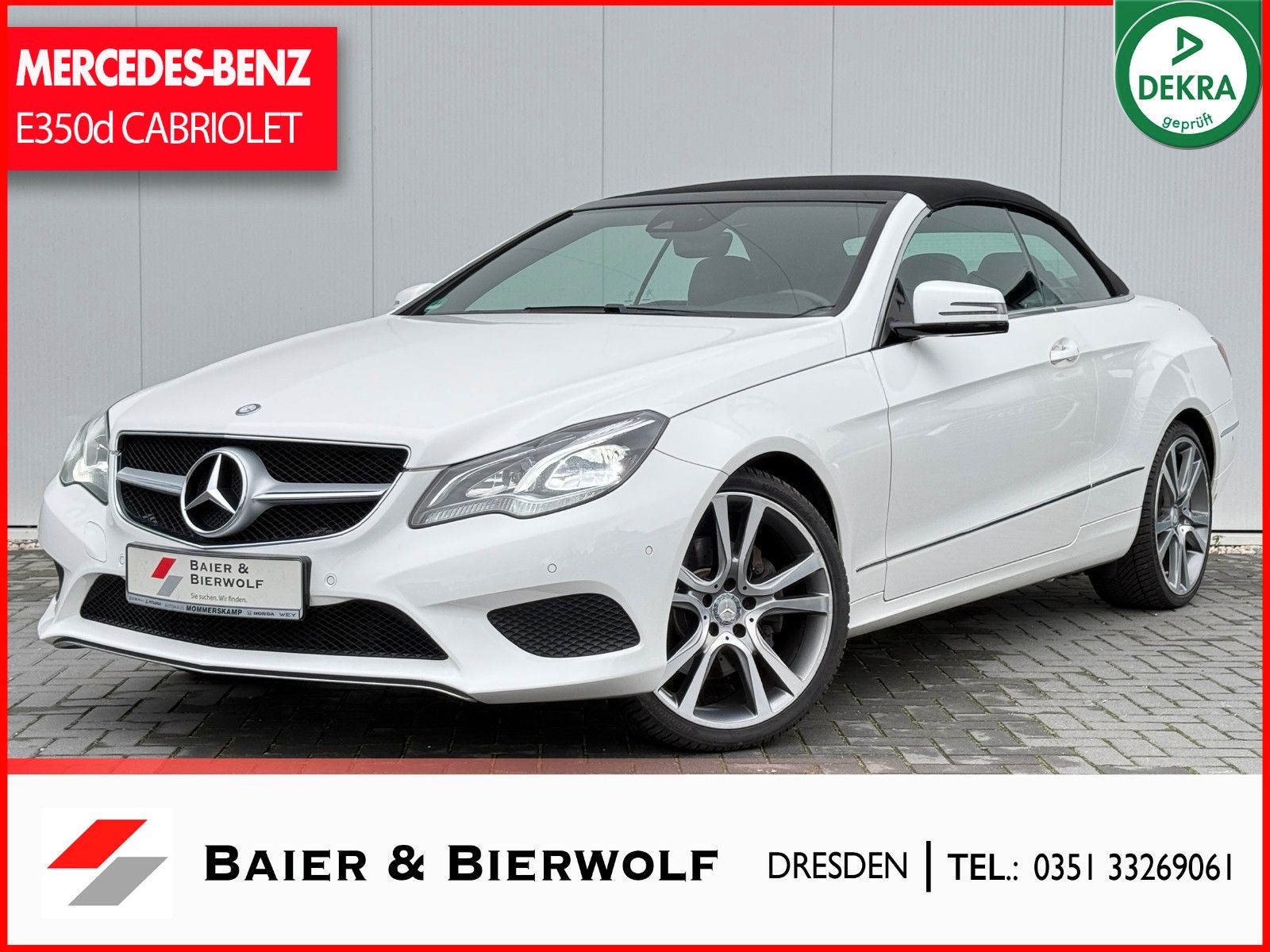MERCEDES-BENZ E 350 d Cabrio 9G-Tronic LED APPLE CAR PLAY