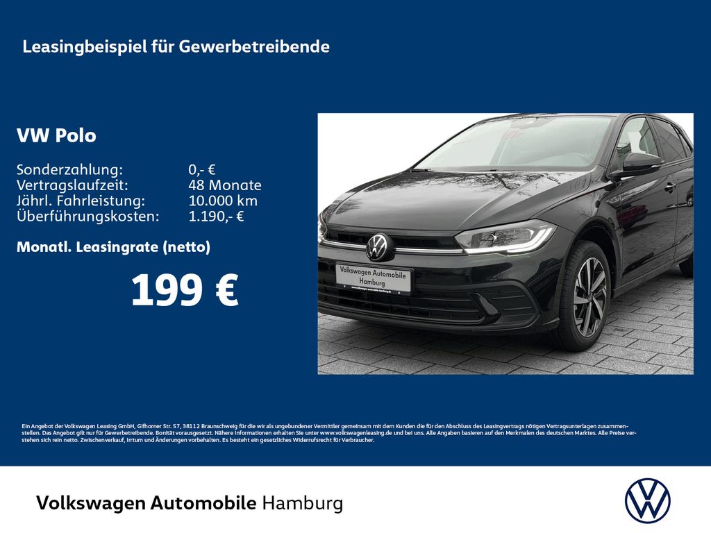Volkswagen Polo Life 1,0 l TSI OPF 70 kW (95 PS) 5- Gang