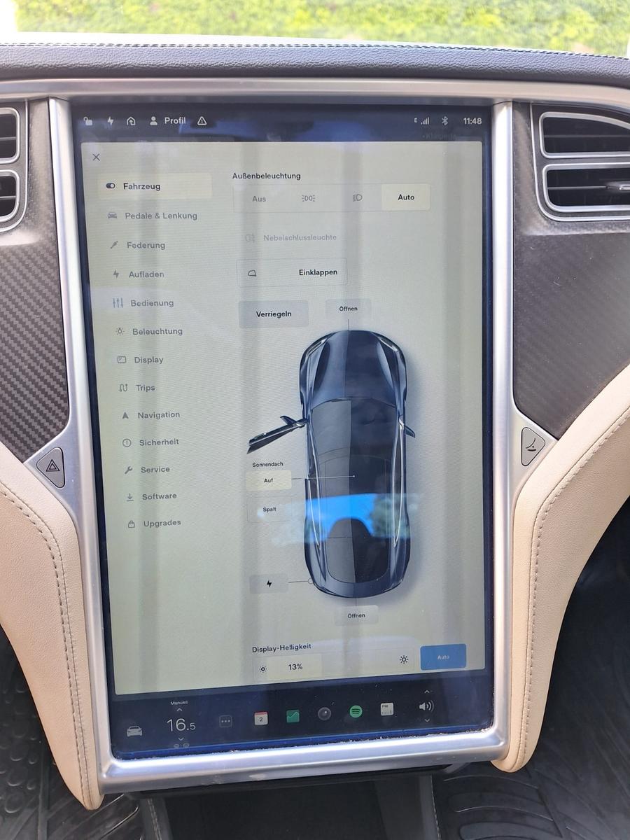 Tesla Model S P85 | 367 ch | BVA | Batterie SOH 93 % | Toit panoramique | Suspension pneumatique | Cuir | GPS