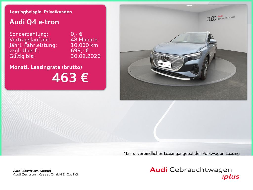 Audi Q4 45 e-tron LED SONOS HuD Navi Standklima 360°
