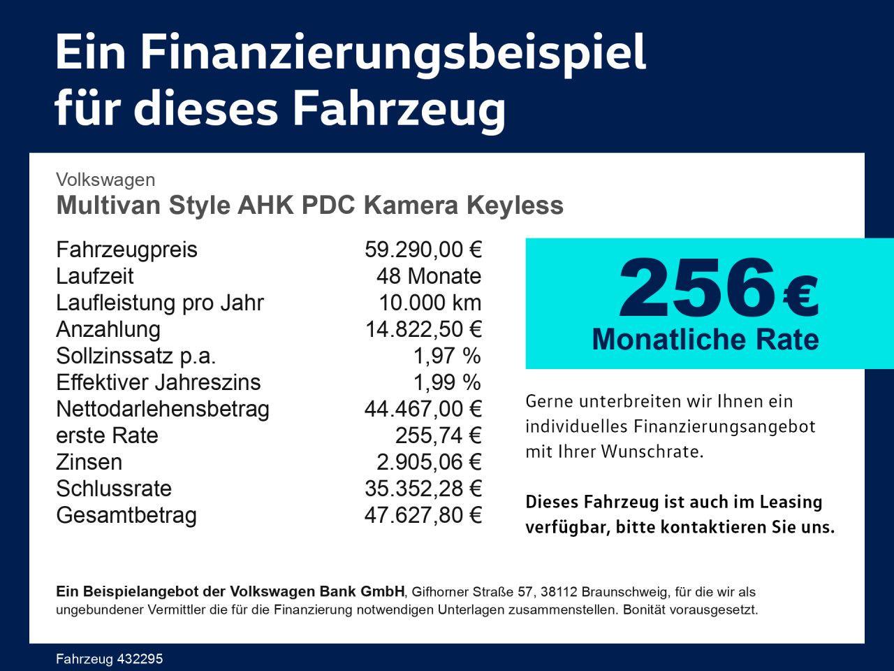 Volkswagen Multivan Style AHK PDC Kamera Keyless Bluetooth