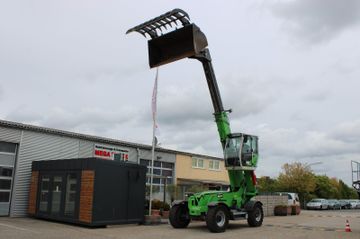 SENNEBOGEN 355 E-Vollgummireifen-Greifschaufel-Teleskop-TOP