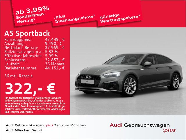 Audi A5 Sportback 40 TFSI qu. S tronic S line ACC/Vir