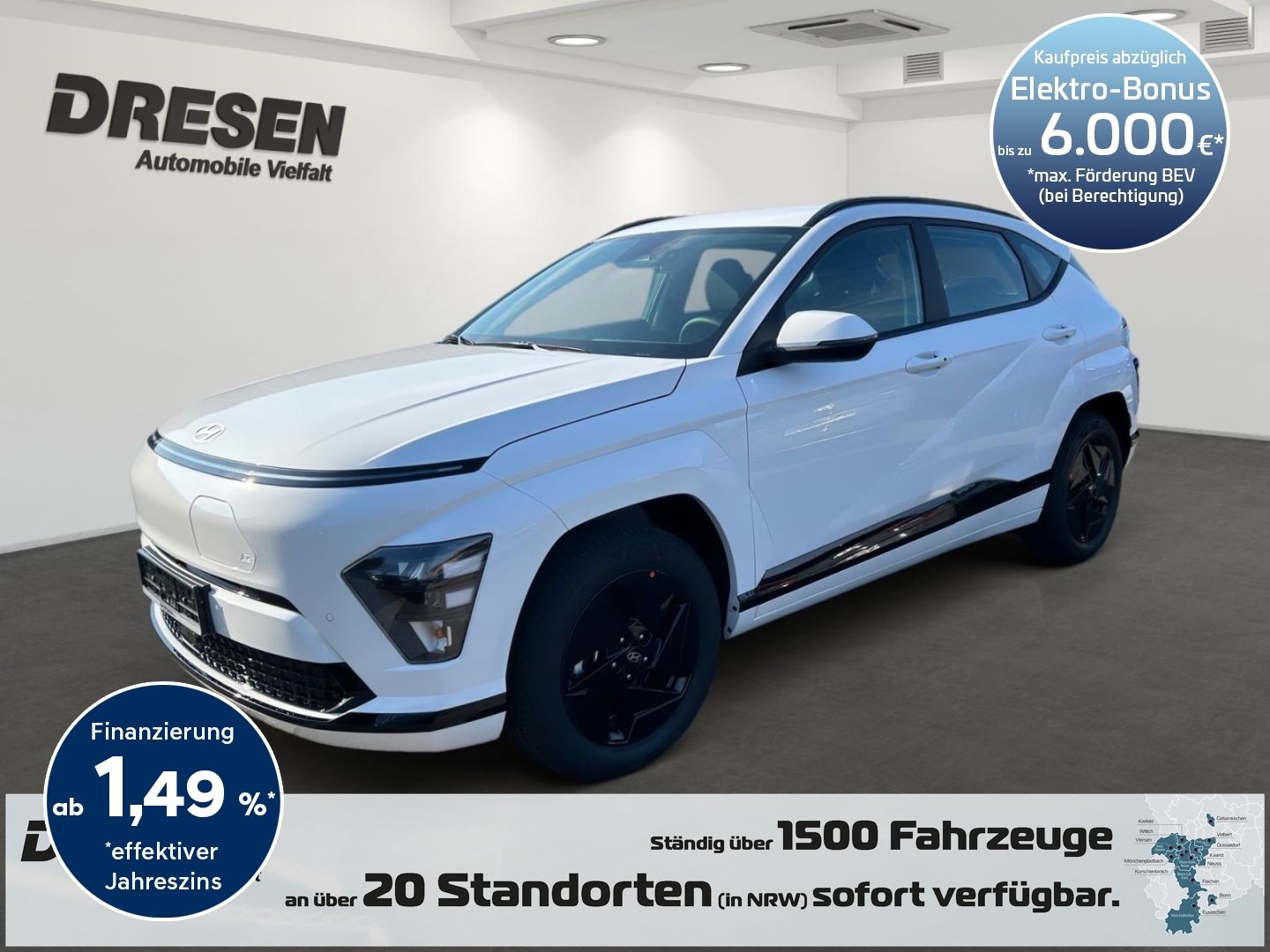 Hyundai KONA Elektro 64kWh Select Effizienz-Paket*LED*Ke