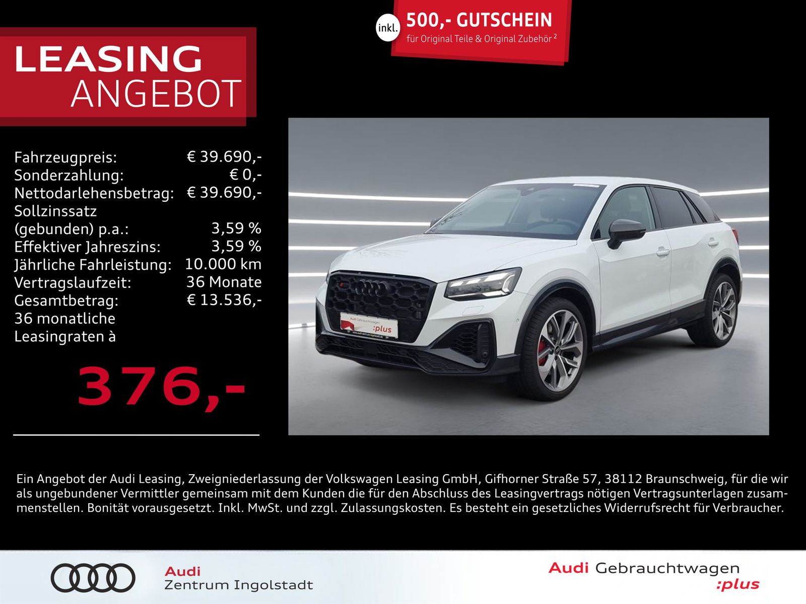 Audi SQ2 TFSI MATRIX Carbon AHK ACC Optik-schw.+ 19"