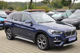 BMW X1 xDrive 18 d xLine Aut. NAVI-LED-PANO-H&K-4WD - mit Diesel-Antrieb: Blau, Teilleder, Panorama-Dach
