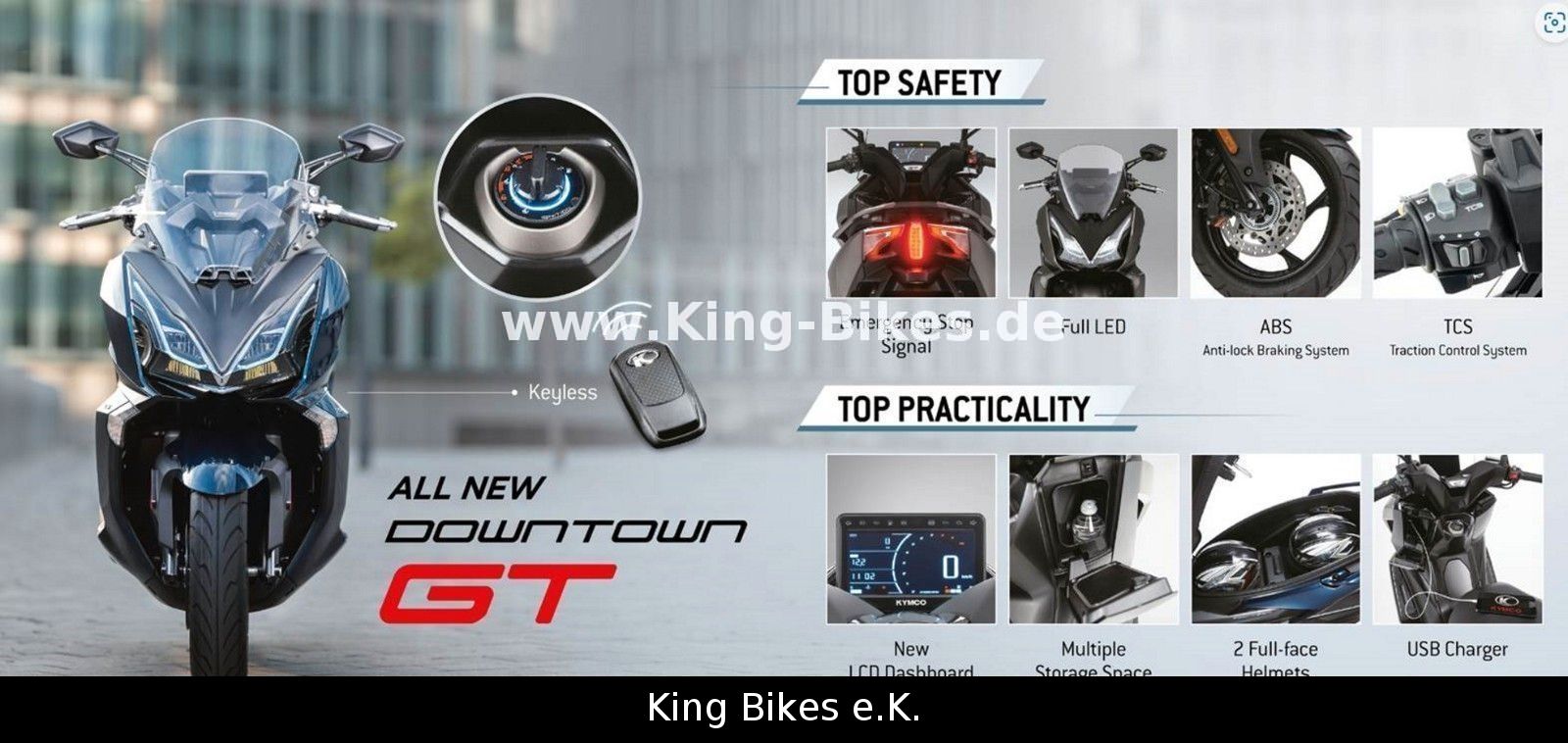 Fahrzeugabbildung Kymco Downtown GT 350i TCS E5+ / GT350 / MEGADEAL