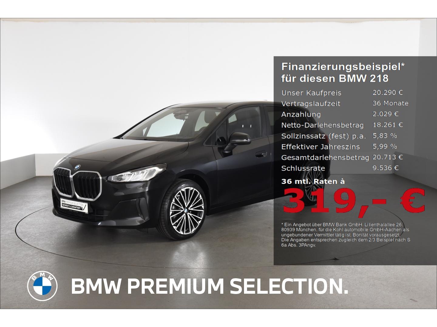 BMW 218 i Anhängerkupplung Sitzheizung Sonnenschutzv