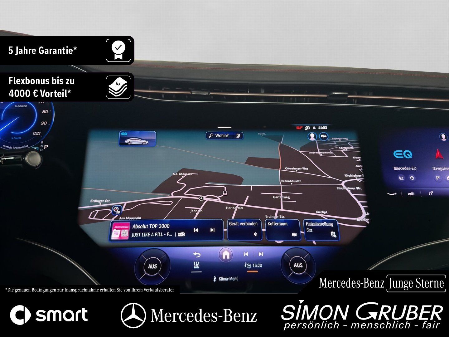 Fahrzeugabbildung Mercedes-Benz EQE 350 4M AMG Hyper Airmatic Massage Mod 2025