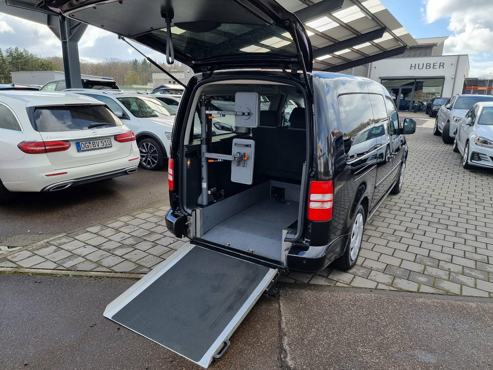 Volkswagen Caddy Maxi 2.0TDI PDC 2xKlima Rollstuhlrampe 1Hd