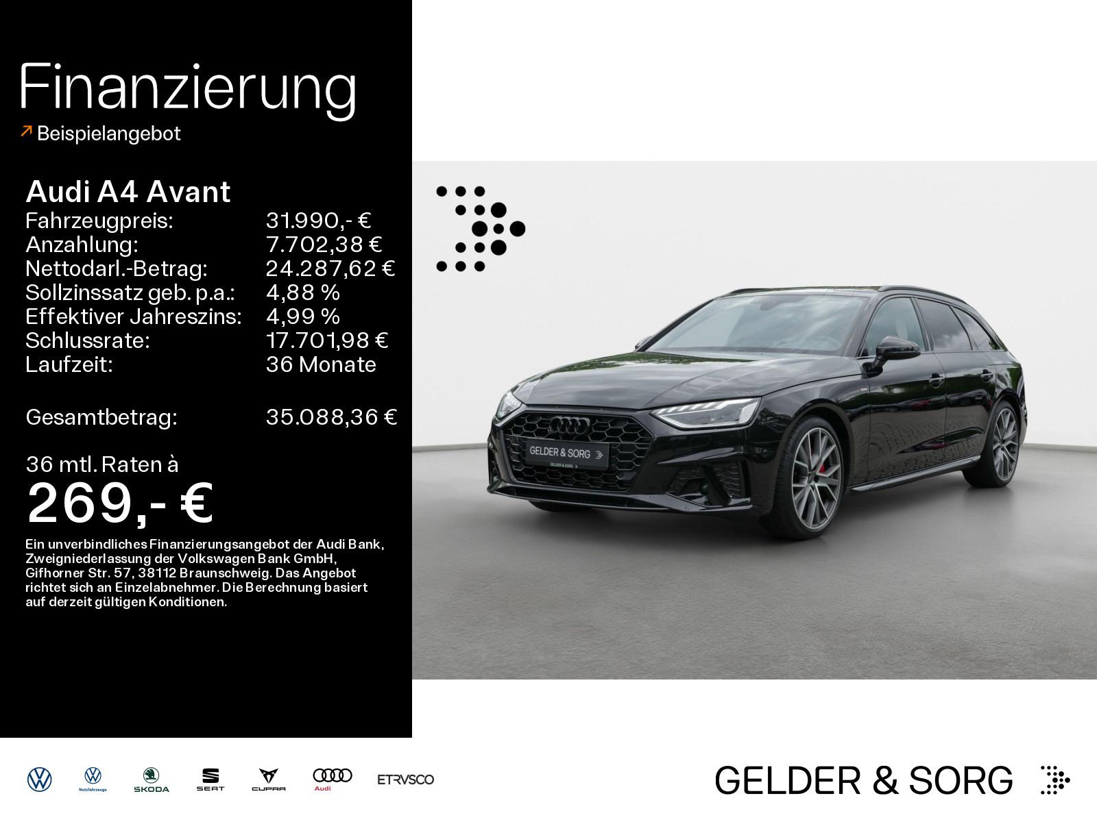 Audi A4 Avant 40 TFSI S-Line S tronic *Matrix*19Z*Bla