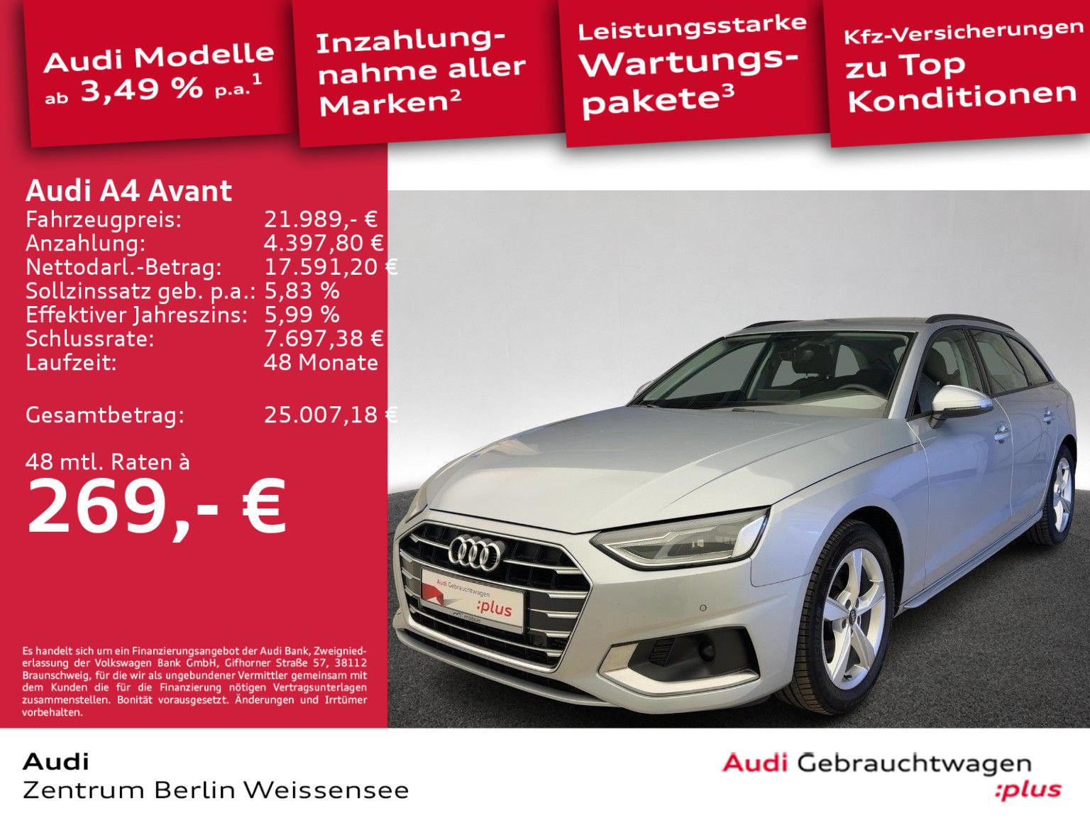 Audi A4 Avant 35 TFSI S-TRO*PDC*NAVI*GRA*LED*KLIMA* imagem 2