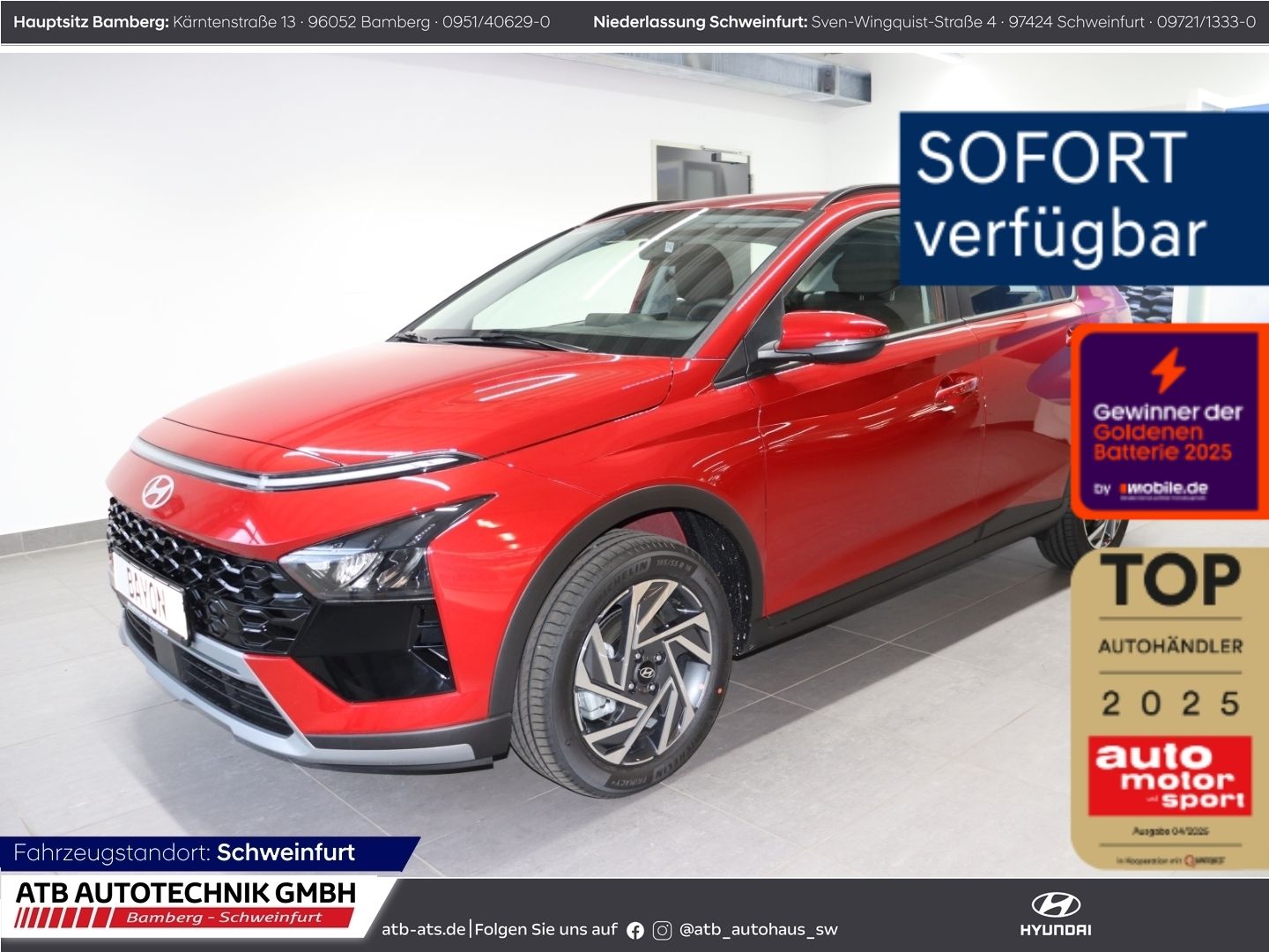 Fahrzeugabbildung Hyundai BAYON Trend MY26 1.0 T-GDI 90 PS 6-MT 2WD