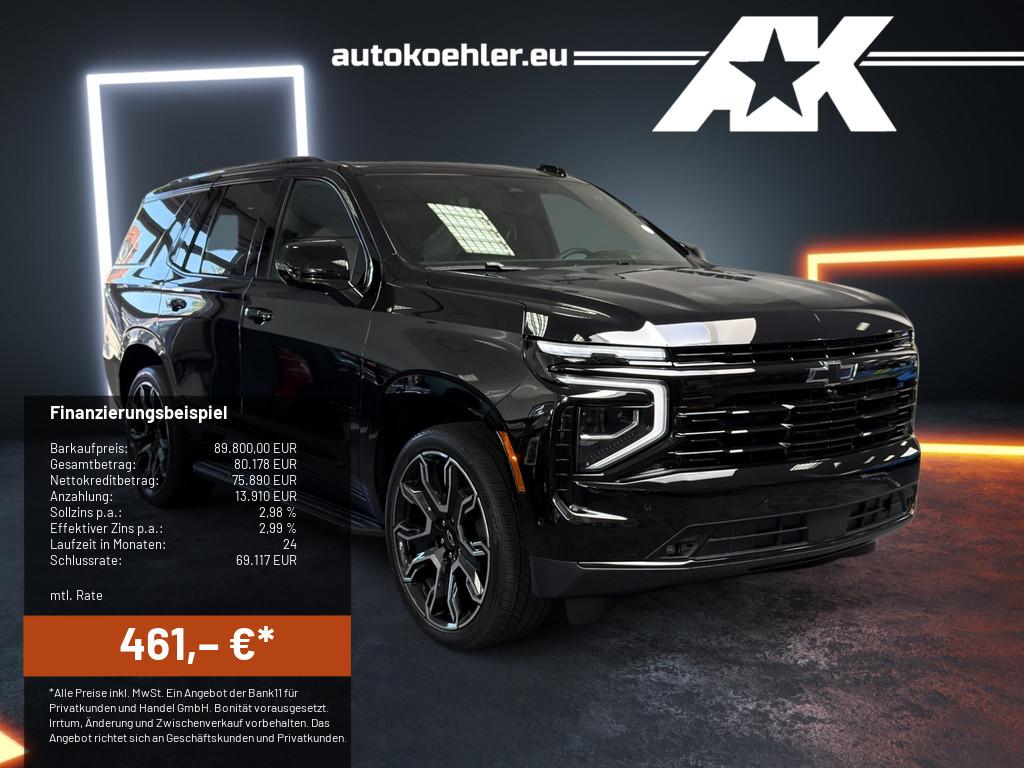 Chevrolet Tahoe 4WD RST MY26 BLACK VOLL 24" Fonds Monitore