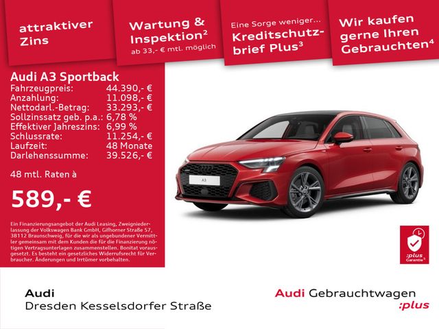 Audi A3 Sportback S line 40 TFSI quattro 140(190) kW(