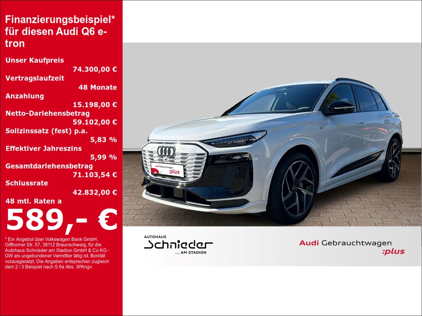 Audi Q6 e-tron SUV PERFORMANCE LED PANO HUD TECHP AHK