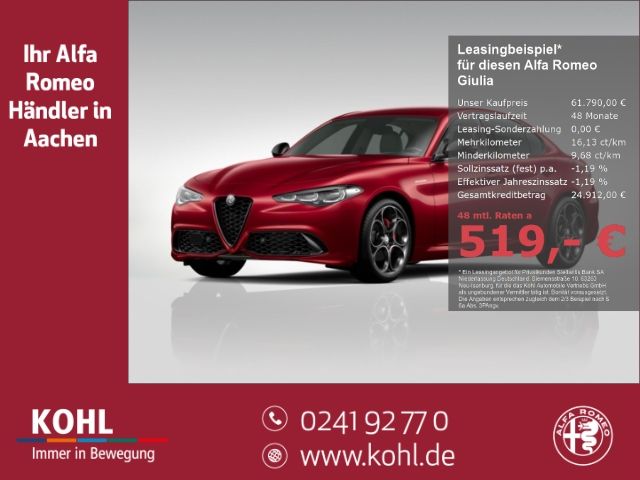 Alfa Romeo Giulia Veloce Q4 2.0 Turbo 16V 280PS Keyless PDC