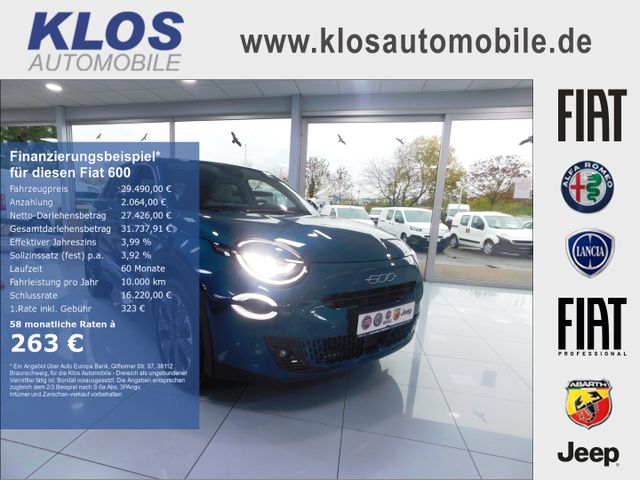 Fiat 600 HYBRID LA PRIMA 1.2 100 PS DCT6 LED NAVI KAM