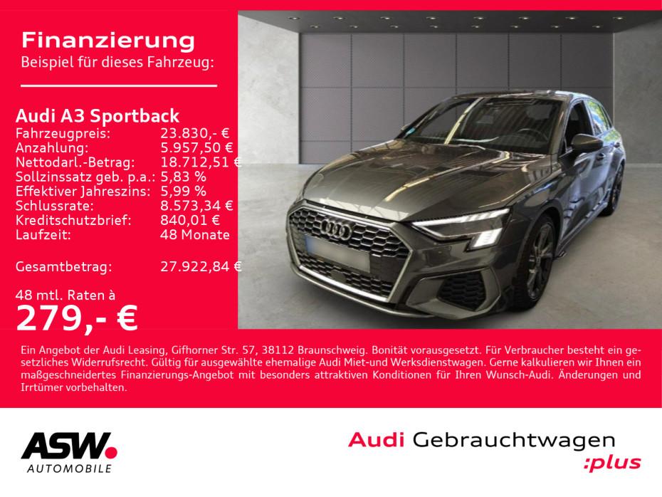 Audi A3 Sportback S line 30TFSI NAVI MATRIX B&O VC