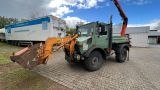 Unimog 427 U 1400 Kran Winde Agrar Forst