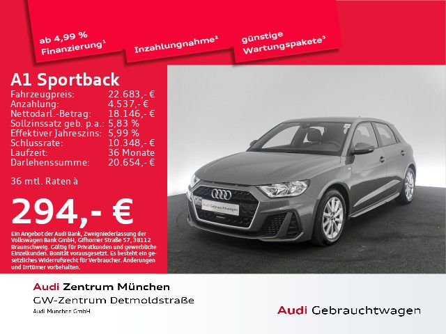 Audi A1 Sportback 30 TFSI S tronic S line PDC+