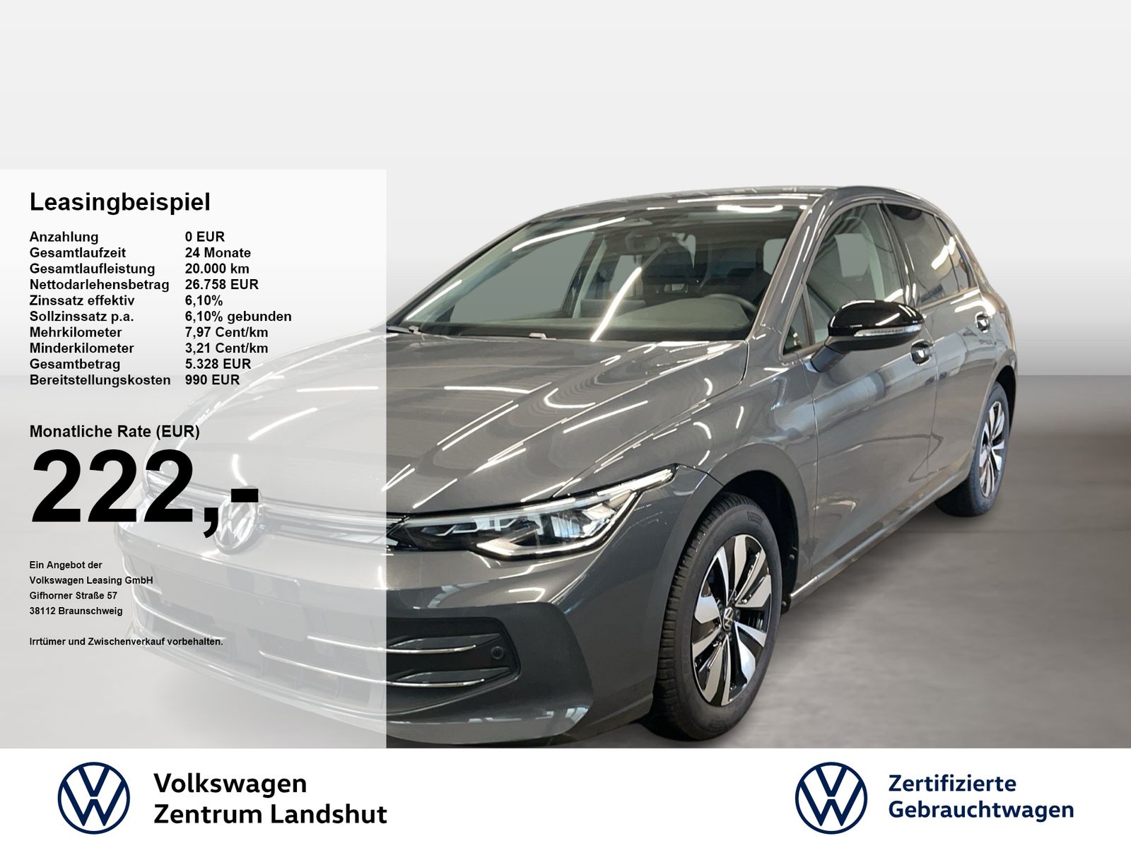 Volkswagen Golf VIII 1.5 eTSI DSG Life Goal ACC AHK AUT LED foto 1